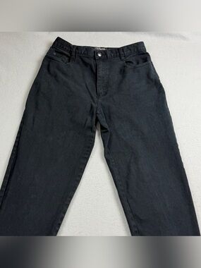 Vintage 90s Y2K GAP Special Edition High Rise Tapered Leg Jeans Black Sz 12